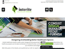 Tablet Screenshot of interitehealthcare.com